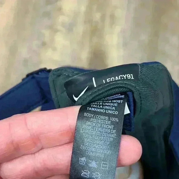 Nike Legacy 91 Dri-Fit Presidents Cup Men's Golf Hat Blue Striped Adjustable - Picture 5 of 7